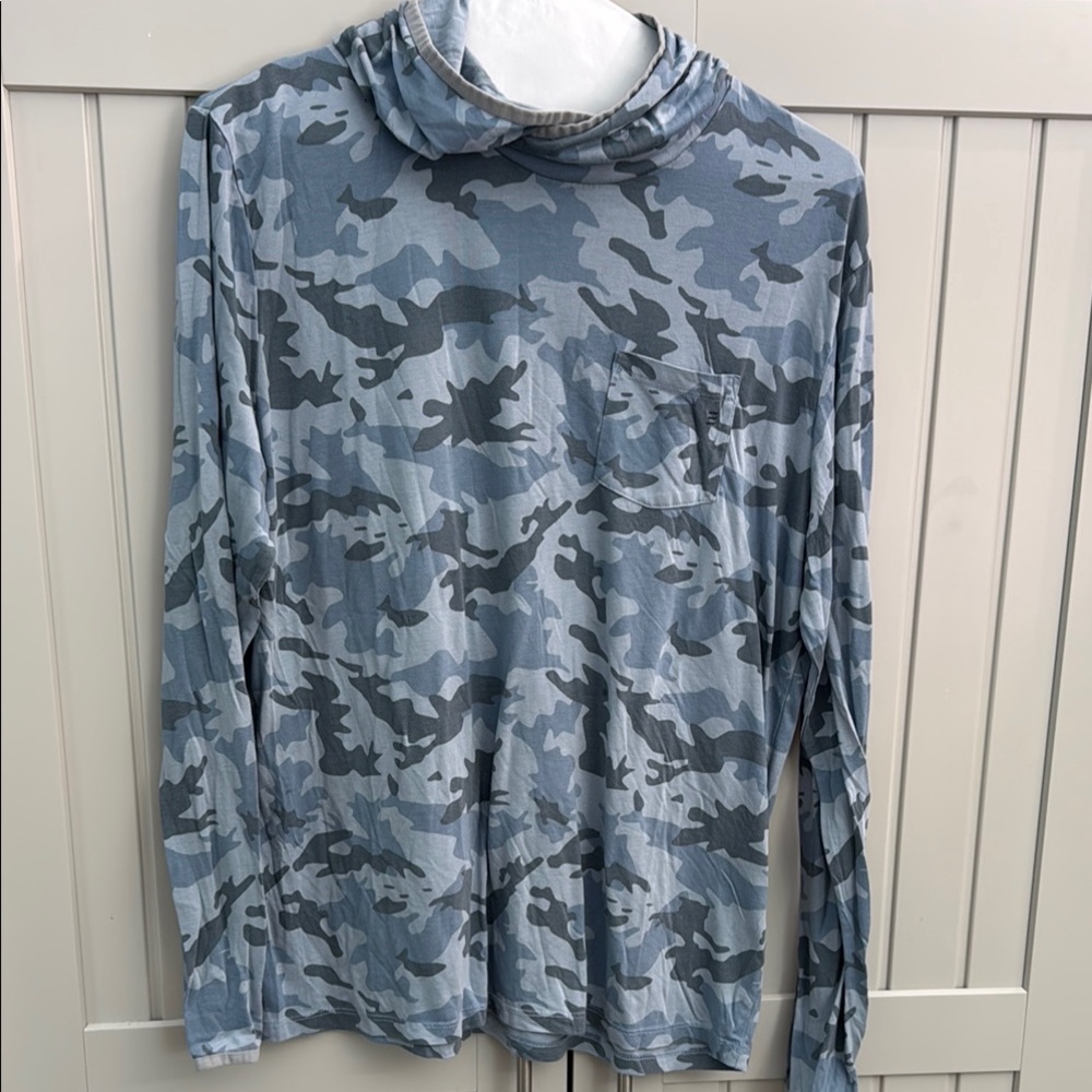 Free Fly Apparel Men's Blue Camo Shirt